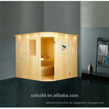 K-716 sauna / piedra de la sauna de gran tamaño, proveedor chino sala de vapor de madera maciza, sauna precio de la habitación de malasia